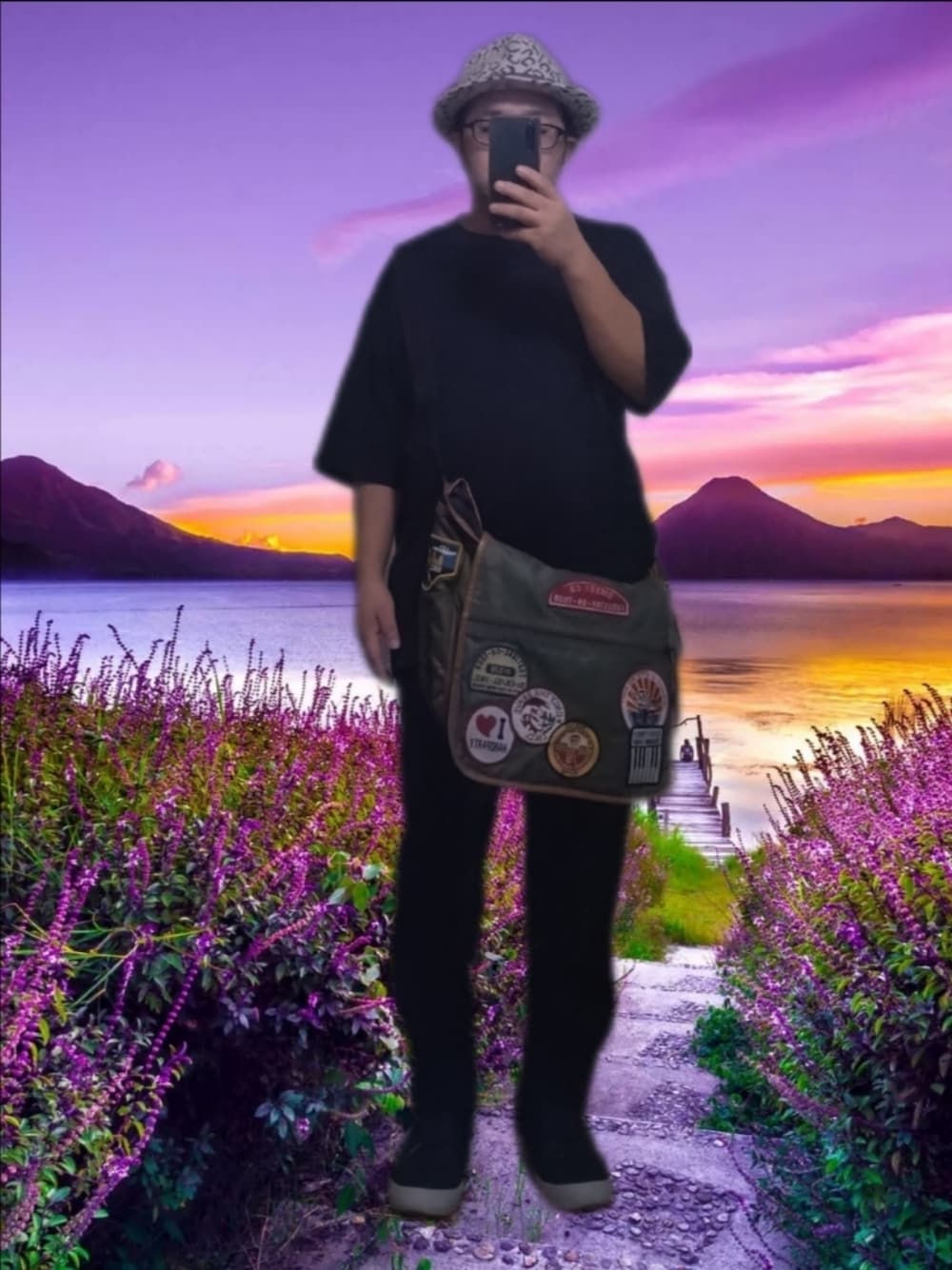 ãã©ãã¯ç³»ã®Tã·ã£ã/ã«ãããœãŒãã°ãªãŒã³ç³»ã®ã·ã§ã«ããŒããã°ããã©ãã¯ç³»ã®ãã³ããççšããã¡ã³ãºã®ç§ã³ãŒãã£ããŒãã®1æç®ã®åç
