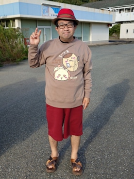「アイテム（スウェット）」を使った、さとし🐨相互さん（メンズ・160cm）の秋コーディネート