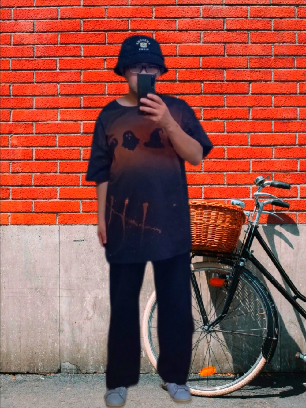 ãã©ãã¯ç³»ã®Tã·ã£ã/ã«ãããœãŒããã©ãã¯ç³»ã®ãããã³ãããã¯ã€ãç³»ã®ã¹ããŒã«ãŒãççšããã¡ã³ãºã®å€ã³ãŒãã£ããŒãã®1æç®ã®åç