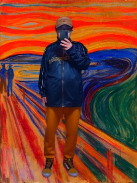 「アイテム（ジャージ）」を使った、さとし🐨相互さん（メンズ・160cm）の冬コーディネート