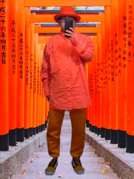 「アイテム（シャツ/ブラウス）」を使った、さとし🐨相互さん（メンズ・160cm）の秋コーディネート