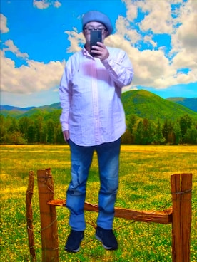 「アイテム（ハンチング/ベレー帽）」を使った、さとし🐨相互さん（メンズ・160cm）の秋コーディネート