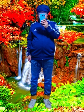 「アイテム（ジャージ）」を使った、さとし🐨相互さん（メンズ・160cm）の春コーディネート