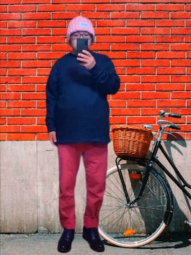 「アイテム（ニットキャップ/ビーニー）」を使った、さとし🐨相互さん（メンズ・160cm）の秋コーディネート