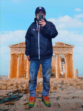 「アイテム（マウンテンパーカー）」を使った、さとし🐨相互さん（メンズ・160cm）の秋コーディネート