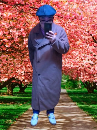 「NEWYORKのアイテム（キャスケット）」を使った、さとし🐨相互さん（メンズ・160cm）の冬コーディネート