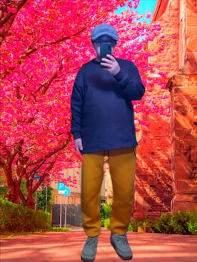 「アイテム（帽子）」を使った、さとし🐨相互さん（メンズ・160cm）の秋コーディネート