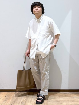 「GLOBAL WORK（グローバルワーク）のアイテム」を使った、いしかわさん（メンズ・168cm）の夏コーディネート