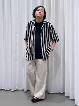 「アイテム（サンダル）」を使った、いしかわさん（メンズ・168cm・30代）の夏コーディネート