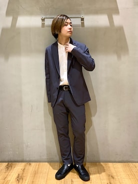 「入学式」｜「アイテム（ジャケット/アウター）」を使った、いしかわさん（メンズ・168cm）の春コーディネート