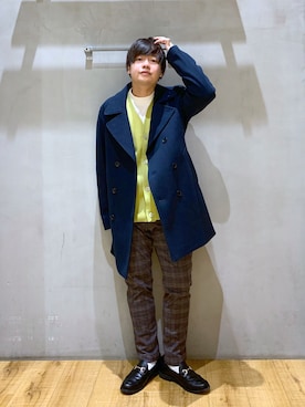 「低身長男子」｜いしかわさん（メンズ・168cm）の冬コーディネート