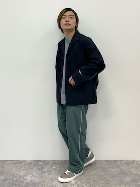 「LOGOS（ロゴス）のアイテム（パンツ）」を使った、いしかわさん（メンズ・168cm）の春コーディネート