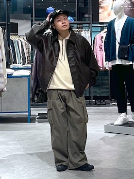 「アイテム（ポロシャツ）」を使った、いしかわさん（メンズ・168cm・30代）の秋コーディネート