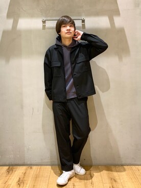 「GLOBAL WORK（グローバルワーク）のAirCushion エアクッションパーカー長袖/219352（パーカー）」を使った、いしかわさん（メンズ・168cm）の春コーディネート