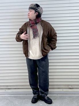 「アイテム（ブルゾン）」を使った、いしかわさん（メンズ・168cm・30代）の秋コーディネート