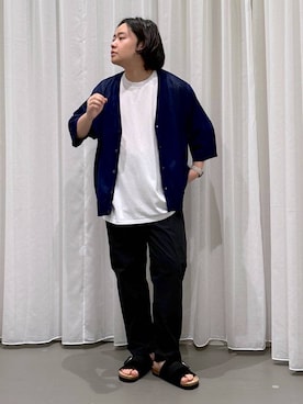 「アイテム（トップス）」を使った、いしかわさん（メンズ・168cm・30代）の夏コーディネート