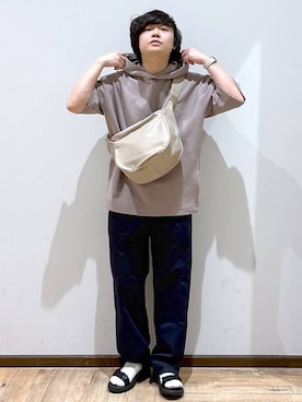 いしかわさんの「アーバンクリーンワイドパンツ/AIR/986681」を使ったコーディネート