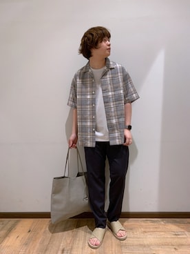 「GLOBAL WORK（グローバルワーク）のアイテム」を使った、いしかわさん（メンズ・168cm）の夏コーディネート