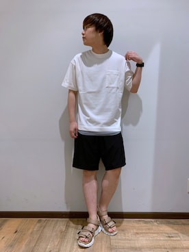「Tシャツ/カットソー」｜いしかわさん（メンズ・168cm）の夏コーディネート