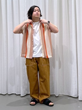 「GLOBAL WORK（グローバルワーク）のアイテム」を使った、いしかわさん（メンズ・168cm）の夏コーディネート