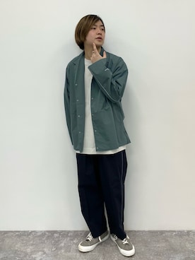 「LOGOS（ロゴス）のアイテム（パンツ）」を使った、いしかわさん（メンズ・168cm）の春コーディネート