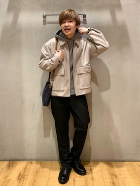 「GLOBAL WORK（グローバルワーク）のAirCushion エアクッションパーカー長袖/219352（パーカー）」を使った、いしかわさん（メンズ・168cm）の秋コーディネート