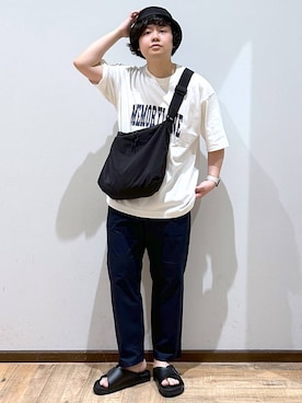 「アイテム（帽子）」を使った、いしかわさん（メンズ・168cm・30代）の夏コーディネート