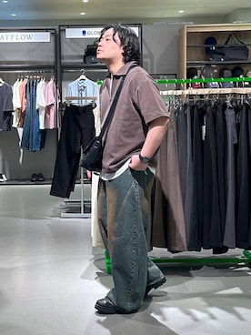 「RAGEBLUE（レイジブルー）のアイテム（トップス）」を使った、いしかわさん（メンズ・168cm）の春コーディネート