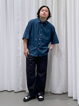 「アイテム（サンダル）」を使った、いしかわさん（メンズ・168cm・30代）の秋コーディネート