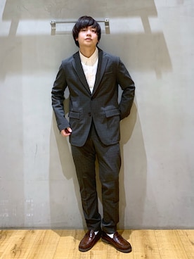 トップスと、ワイドパンツ、セット セットアップ】肩開きトップス＆ワイドパンツ（セットアップ