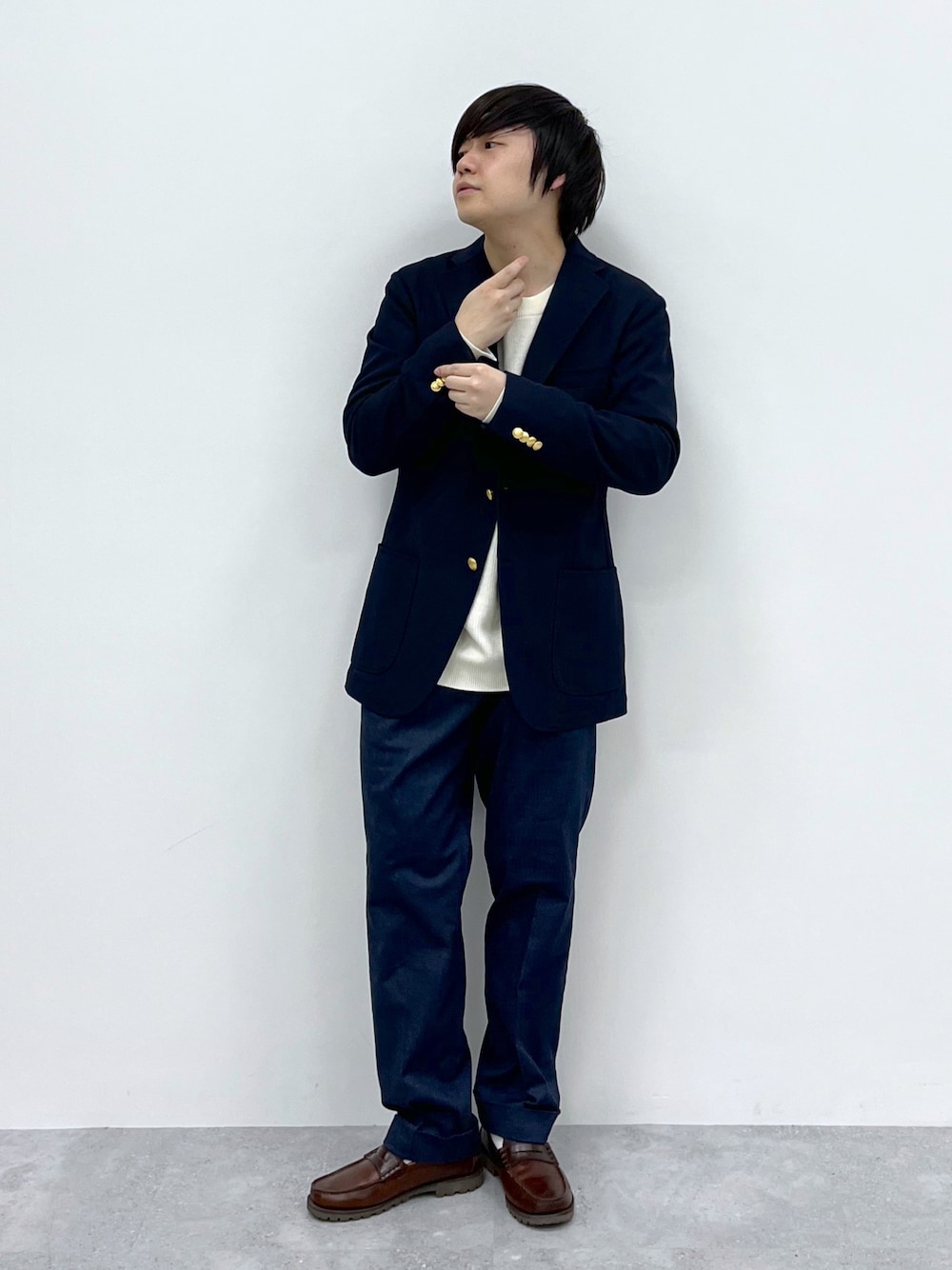 Aページ デニムスラックス/Salon de GW/163849を使った人気ファッション