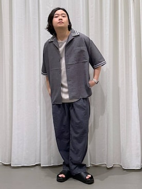 「アイテム（サンダル）」を使った、いしかわさん（メンズ・168cm・30代）の夏コーディネート