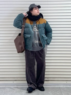 「アイテム（ローファー）」を使った、いしかわさん（メンズ・168cm・30代）の冬コーディネート