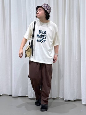 「アイテム（ショルダーバッグ）」を使った、いしかわさん（メンズ・168cm・30代）の夏コーディネート