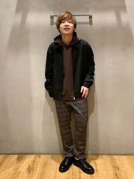 「GLOBAL WORK（グローバルワーク）のAirCushion エアクッションパーカー長袖/219352（パーカー）」を使った、いしかわさん（メンズ・168cm）の秋コーディネート