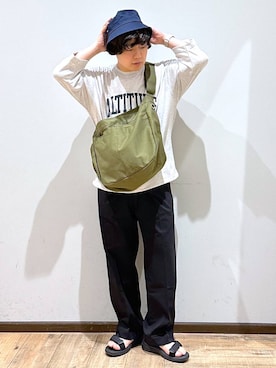 「アイテム（帽子）」を使った、いしかわさん（メンズ・168cm・30代）の夏コーディネート