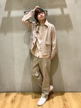 「GLOBAL WORK（グローバルワーク）のミリタリーブルゾン/255617（ブルゾン）」を使った、いしかわさん（メンズ・168cm）の夏コーディネート