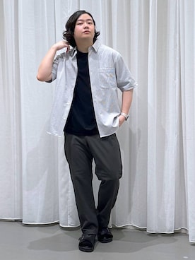 「アイテム（サンダル）」を使った、いしかわさん（メンズ・168cm・30代）の秋コーディネート