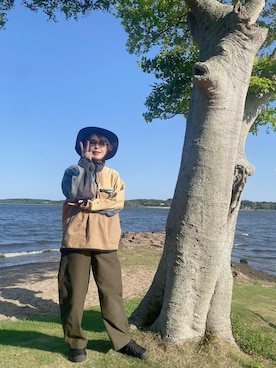 「HELLY HANSEN(ヘリーハンセン)のアイテム」を使った、𝑚𝑎さん(レディース・163cm)の春コーディネート