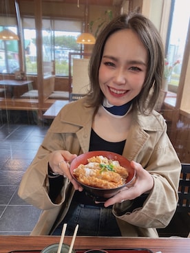 「SEVENDAYS=SUNDAY（セブンデイズサンデイ）のアイテム（その他アウター）」を使った、𝑚𝑎さん（レディース・163cm）の春コーディネート