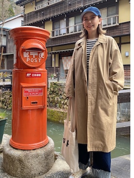 「SEVENDAYS=SUNDAY（セブンデイズサンデイ）のアイテム（その他アウター）」を使った、𝑚𝑎さん（レディース・163cm）の春コーディネート