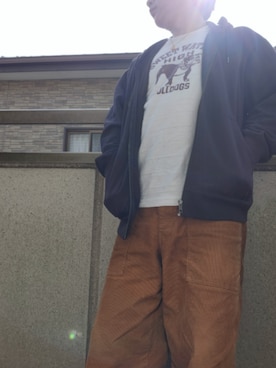 「WAREHOUSE（ウエアハウス）のアイテム」を使った、ツトムさん（メンズ・168cm）の冬コーディネート