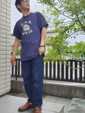 「Danner（ダナー）のアイテム」を使った、ツトムさん（メンズ・168cm）の夏コーディネート