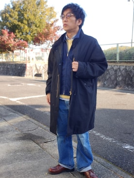 「Danner（ダナー）のアイテム」を使った、ツトムさん（メンズ・168cm）の冬コーディネート