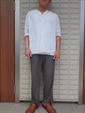 「Danner（ダナー）のアイテム（サンダル）」を使った、ツトムさん（メンズ・168cm）の夏コーディネート