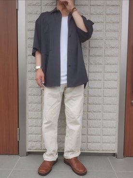 「Danner（ダナー）のアイテム（サンダル）」を使った、ツトムさん（メンズ・168cm）の夏コーディネート