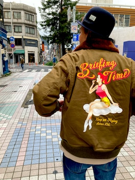 「ボンバージャケット」｜みずかみさん（メンズ・165cm）の秋コーディネート