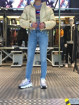 「DIESEL OSAKA」｜「アイテム（ジャケット/アウター）」を使った、チョリさん（レディース・163cm）の秋コーディネート