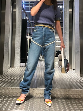 「DIESEL OSAKA」｜「アイテム（パンツ）」を使った、チョリさん（レディース・163cm）の夏コーディネート
