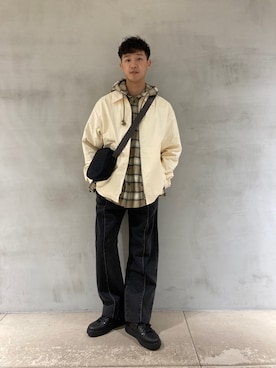 「DIESEL（ディーゼル）のアイテム（ブルゾン）」を使った、ZOUさん（メンズ・177cm）の冬コーディネート